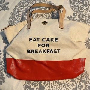 Kate Spade Eat Cake For Breakfast Tote Bag